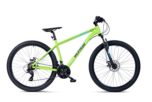 Wildtrak - Bicicleta de Montaña de Aleación, Adulto, 27.5 pulgadas, 21 Velocidades, Cambios Shimano - Verde