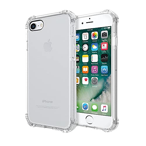 Funda ANTI-SHOCK Gel Transparente para iPhone 7 / iPhone 8 / iPhone SE 2020 / IPHONE SE 2022 5G, Ultra Fina 0,33mm, Esquinas Reforzadas, Silicona TPU de Alta Resistencia y Flexibilidad, Anti Golpes