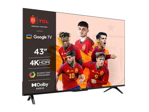 TCL 43P639 Smart TV con 4K HDR, Ultra HD, Google TV, Game Master, Dolby Audio, Google Assistant