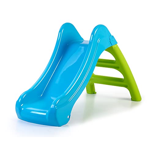FEBER - First Slide, tobogán Infantil de tamaño pequeño y Colorido, 2 en 1, con Apertura para Manguera para Convertirse en tobogán de Agua, para niños y niñas a Partir de 1 año, Famosa (FEB04000)