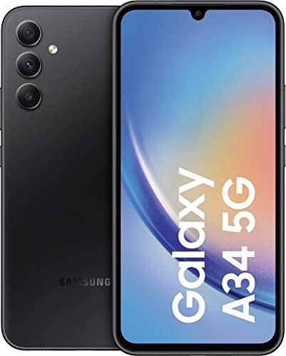 Samsung A346B Galaxy A34 5G 128 GB (Awesome Graphite) ohne Simlock, ohne Branding