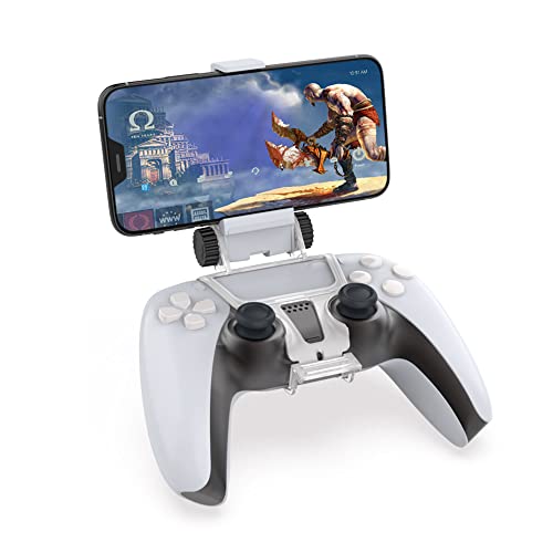 DR1TECH GameGrip5 Clip de Juego para Mando Dualsense PS5 Compatible con Smartphone iPhone/Android - Soporte para Teléfono Móvil Ajustable (Mando NO Incluido) [Amazon Exclusive]