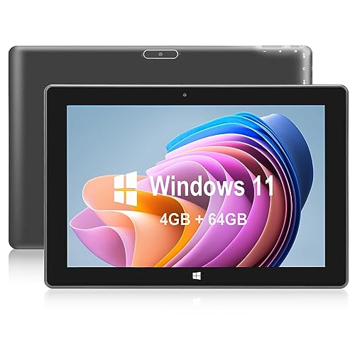 SZTPS Windows 11 Tablets Computer 4GB RAM 64GB ROM,10.1 Inch Windows Tablet Home,Intel Celeron N4020c,IPS 1280x800 2.8 GHz, 2MP+5MP Dual Camera