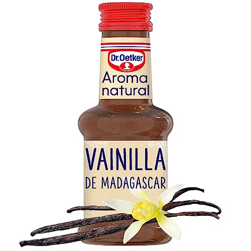 DR. OETKER Aroma natural de vainilla de Madagascar (35 ml), esencia de vainilla líquida para postres y batidos, extracto de vainilla para repostería (10 dosificaciones)