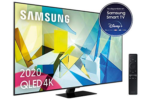 Samsung QLED 4K 2020 50Q80T - Smart TV de 50' con Resolución 4K UHD, Direct Full Array HDR 1000, Inteligencia Artificial 4K, HDR 10+, Ambient Mode+, One Remote Control y Asistentes de Voz Integrado
