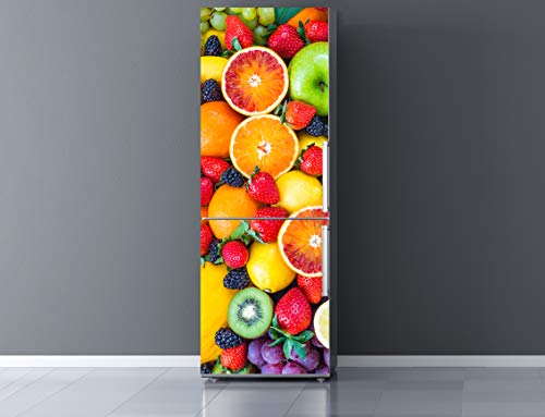 Oedim Vinilo para Frigorífico Frutas 185x60cm | Adhesivo Resistente y Económico | Pegatina Adhesiva Decorativa de Diseño Elegante