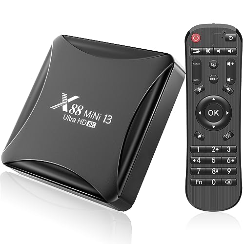 TV Box 2023, Android 13.0 4GB RAM 32GB ROM, RK3528 Quad-Core , Soporte 2.4G/5G Dual WiFi, 100M Ethernet Ultral HD 8K