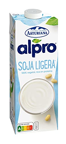 Alpro Central Lechera Asturiana Bebida De Soja, 100% Vegetal, Rica En Proteínas, Apta Para Veganos, 1 x 1050 g