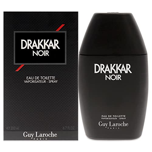 Guy Laroche Drakkar Noir - Agua de colonia con atomizador perfumes para hombre, 200 ml