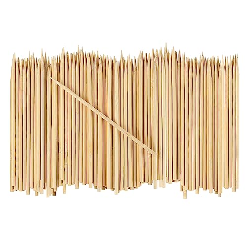 [100 unidades] Brochetas de bambú de 6 pulgadas para Kabob, parrilla, frutas, aperitivos y cócteles