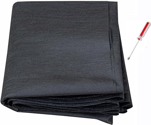 Tela de repuesto para tapicería, base negra, para sofás, sillas, bases de resorte, 75 g, tela de plataforma no tejida de 1,6 m por 3 m