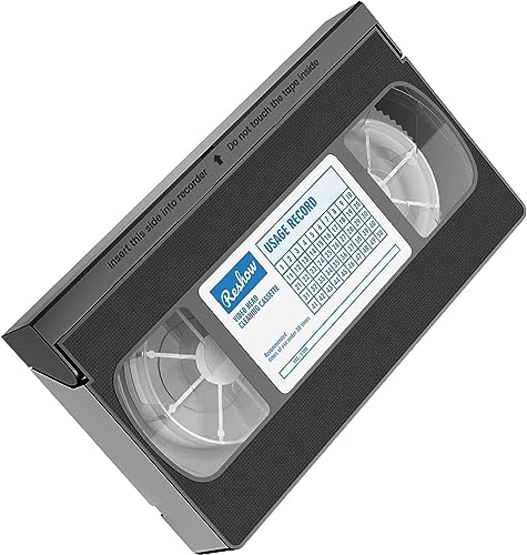Reshow Limpiador de Cabezales VCR/VHS - Limpiador de Cabezas de Vídeo VHS para Reproductores VHS/VCR Tecnología Seca Sin Necesidad de Líquido