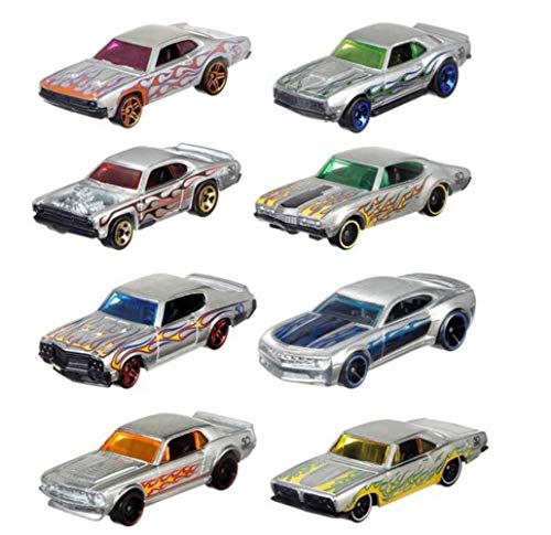 Hot Wheels Mattel 50th Anniversary Zamac Model Cars Set de 8 FRN23