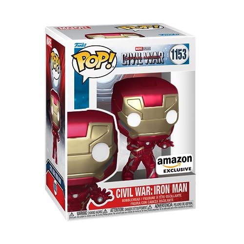 Funko Pop! Marvel: Civil War Construye una Escena - Iron Man - Captain America 3 - Exclusiva Amazon - Figura de Vinilo Coleccionable - Idea de Regalo- Mercancia Oficial - Movies Fans