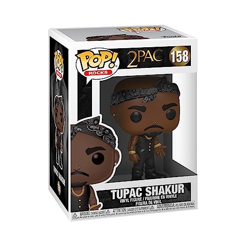 Funko Pop! Rocks Tupac - Figura de Vinilo Coleccionable - Idea de Regalo- Mercancia Oficial - Juguetes para Niños y Adultos - Music Fans - Muñeco para Coleccionistas y Exposición