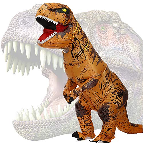 JASHKE Disfraz Dinosaurio Inflable Adulto Traje Dinosaurio Disfraz Trex Disfraces Hombre Divertidas Traje