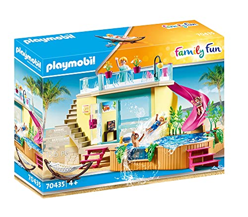 PLAYMOBIL Family Fun 70435 Bungaló con Piscina, A partir de 4 años