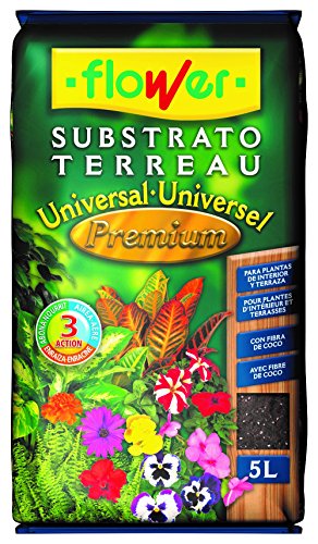 Flower Substrato Universal Premium, 5 l, Color Marrón