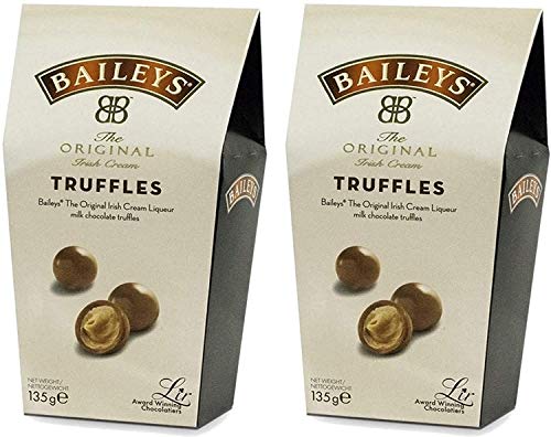 Baileys Irish Cream Twist Wraps Trufas de chocolate con leche en una caja, 135 gramos por caja (2 cajas)