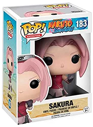 POP Anime: Naruto Shippuden - Sakura Funko Pop! Figura de vinilo (con funda protectora compatible con Pop Box)