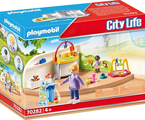 PLAYMOBIL City Life 70282 Habitación de Bebés, A Partir de 4 años