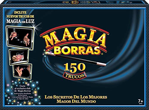 Borras - Magia Borras con Luz 150 Trucos Originales y Divertidos. Juego de Magia con código para descargar de los Mejores Trucos, ¡Incluye Exclusivo carnet de Mago! A Partir de 7 años (17473)