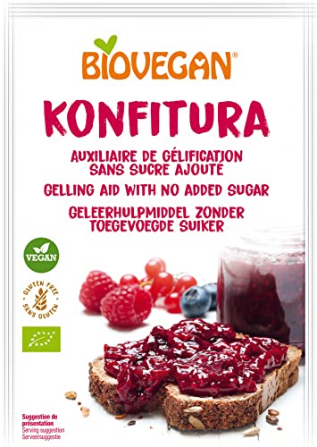 Biovegan Konfitura, Ayuda gelificante sin Azúcar anadido, 15 x 22 g