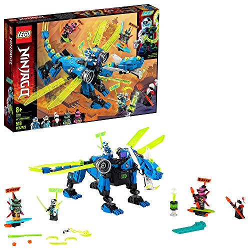 LEGO NINJAGO Jay’s Cyber Dragon 71711 Ninja Action Toy Building Kit, New 2020 (518 Pieces)