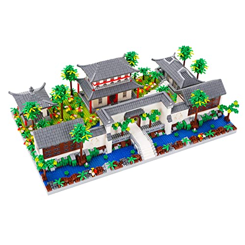 LULUFUN Bloques de construcción, Los Jardines clásicos de Suzhou Juegos de Bloques de construcción,Arquitectura Mini Bloques Kits, Regalos de Juguete para niños y Adultos (5304 Piezas