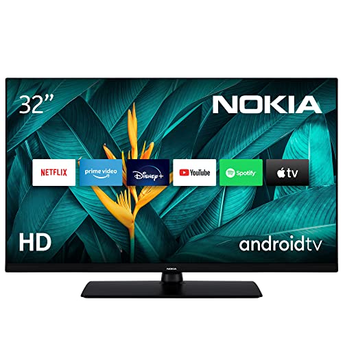 Nokia Smart TV - 32 pulgadas (80 cm), Android TV (HD, HDR10, WLAN, DVB-C/S2/T2, Google Play Store, Netflix, Prime Video, Disney+) Amazon Exclusive
