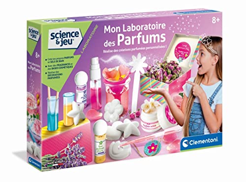 Clementoni - Ciencia y juego - Mi laboratorio de perfumes - Juego científico - Creaciones de perfumes personalizadas - Fragancias y bases cosméticas - Para niños a partir de 8 años, multicolor
