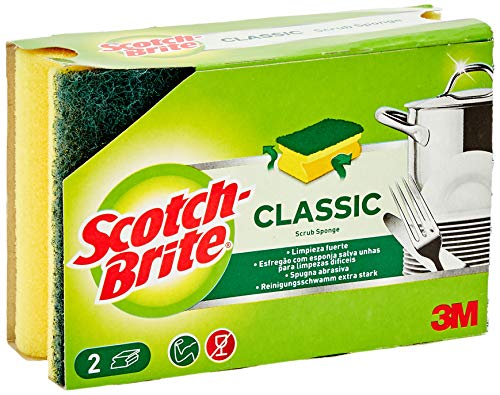Scotch-Brite Estropajo salvaúñas clásico, 2 unidades por paquete
