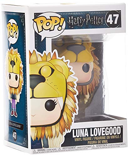 HARRY POTTER Figura de Vinilo Luna Lovegood with Lion Head, Multicolor (Funko 14944)