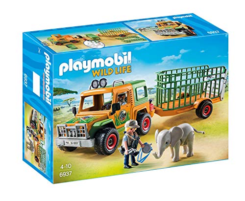 PlaymobilL Wild Life 6937 Camión con Elefante, A partir de 4 años