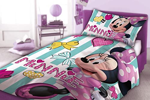 Disney Junior Minnie Mouse - Juego de ropa de cama (100 x 135 cm)
