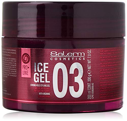 Salerm Cosmetics Ice 03 Strong Hold Styling Gel Fijador - 200 ml, Morado