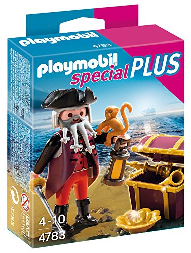 PLAYMOBIL Especiales Plus - Pirata con Cofre del Tesoro, playset (4783)