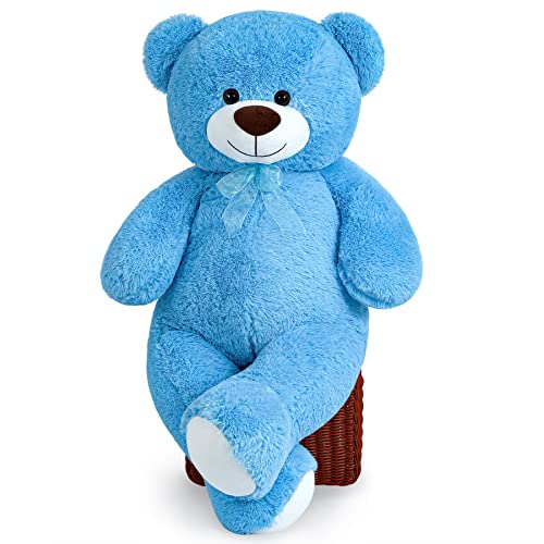 FAVOSTA Osito de Peluche de 110 cm de Altura Gran Oso XXL Teddy Bear Azul