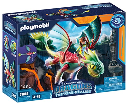 PLAYMOBIL DreamWorks Dragons 71083 Dragons: The Nine Realms - Feathers & Alex, a Partir de 4 años