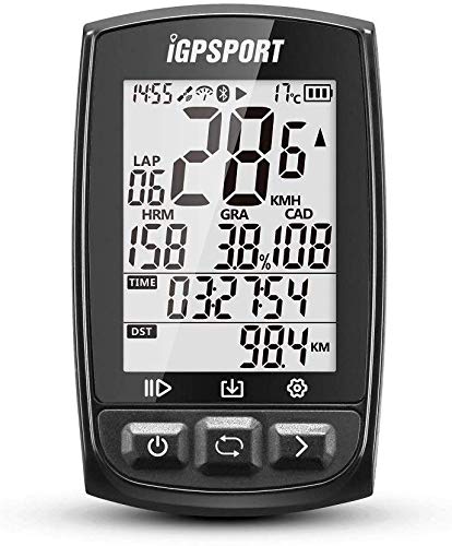 iGPSPORT iGS50S (versión española) - Ciclo computador GPS Bicicleta Ciclismo. Cuantificador grabación de Datos y rutas. Pantalla 2.2' Anti-Reflejo. Conexión Sensores Ant+/2.4G. Bluetooth IPX7