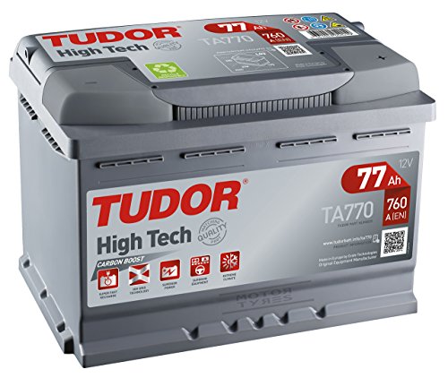 Tudor plomo calcio TA770 Batería de coche Tudor 77Ah 760A, Gama High Tech, para Automóvil de turismo