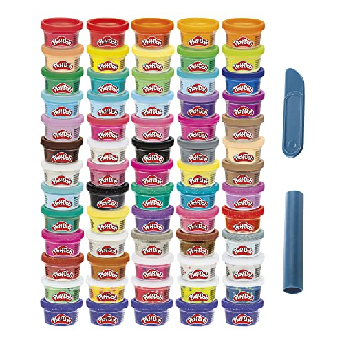 Play-Doh Pack de 65 Botes de plastilina surtida Ultimate Color Collection niños a Partir de 3 años, no tóxico, Botes de tamaño Compacto de 28 Gramos