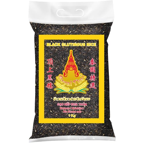 Royal Thai Rice Arroz Negro Glutinoso, 1 Kg