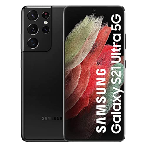 SAMSUNG Smartphone Galaxy S21 Ultra 5G de 256 GB con Sistema Operativo Android Color Negro