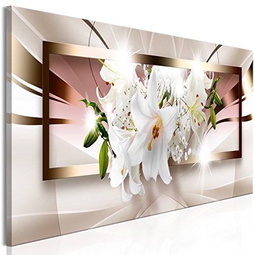 murando Cuadro en Lienzo Flores 120x40 cm Impresión de 1 Pieza Materia del Tejido no Tejido Artística Imagen Gráfica Decoracion de Pared - Glamour de magnolia rosado b-A-0364-b-a