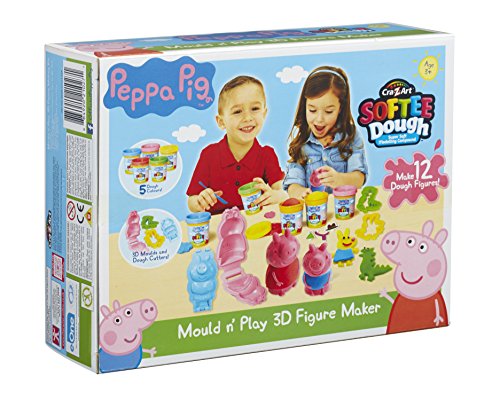 Peppa Pig - Set para la creación de Personajes en 3D con plastilina, Multicolor (21027)