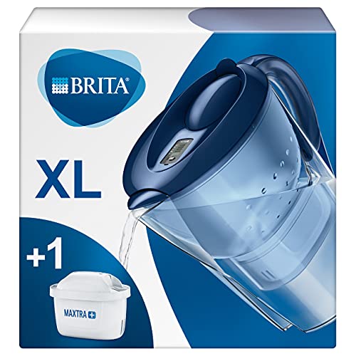 BRITA Carafe filtrante Marella XL bleue - 1 filtre MAXTRA+ inclus