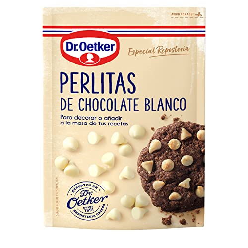 Dr. Oetker Perlitas de Chocolate Blanco, 100g