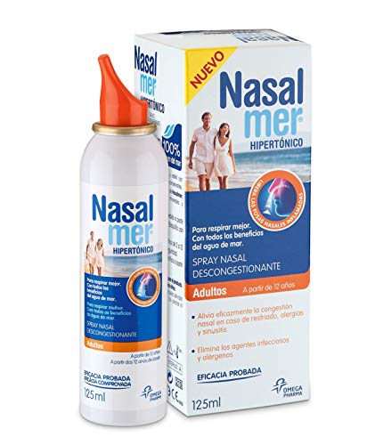 Nasalmer Adultos - Spray Congestión Nasal 100% Agua de Mar - 125 ml