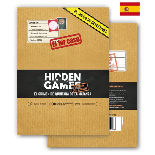 Hidden Games Escena del Crimen - EL 1er Caso - El Crimen de Quintana de la Matanza (Versión española) - Escape Room